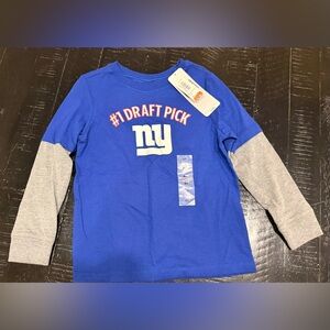 Kids Giants Football Blue and Gray Long Sleeve Shirt -Old Navy